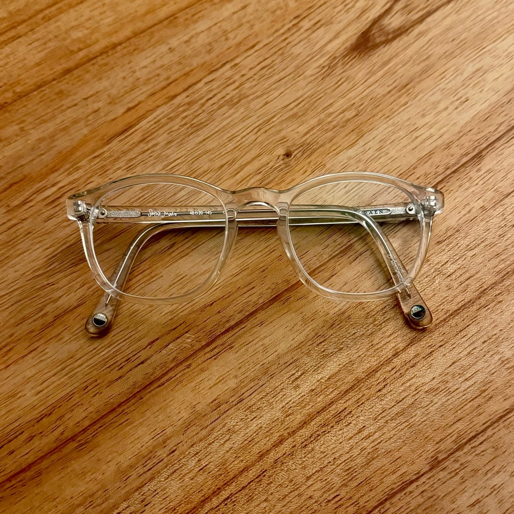 RAEN Saint Malo Clear Crystal Acetate Eyeglass Frames – Like New